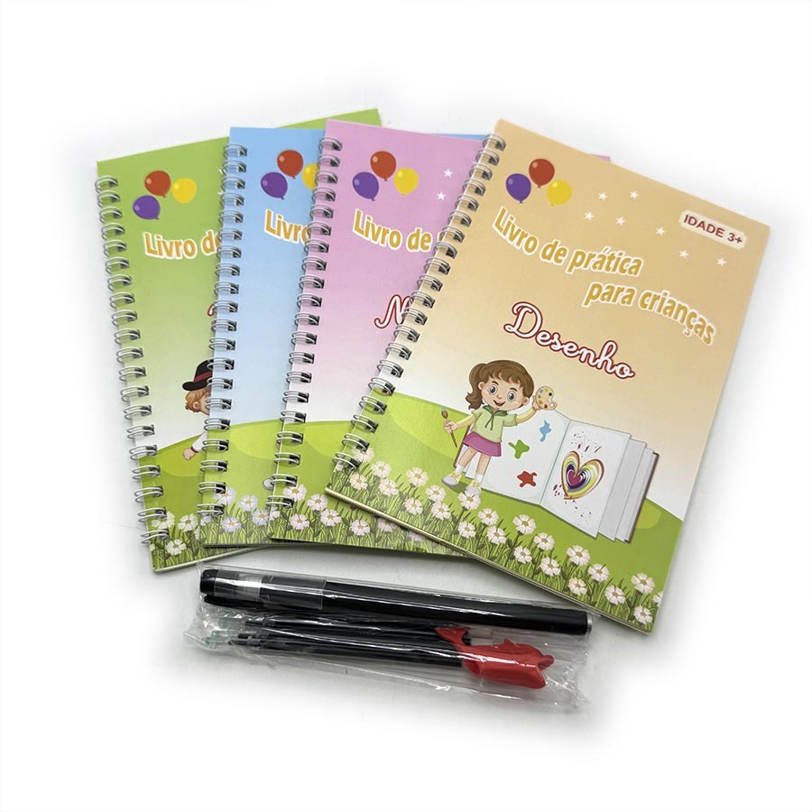 Wholesale Portuguese Books Printing Educational Learning Practice Books Magic Copybook for Children