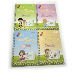 Wholesale Portuguese Books Printing Educational Learning Practice Books Magic Copybook for Children
