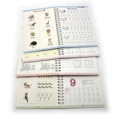 Book Printing Service Spiral Binding Educational Practice Books Custom Printed Coloring Magic Copybook Russian Books