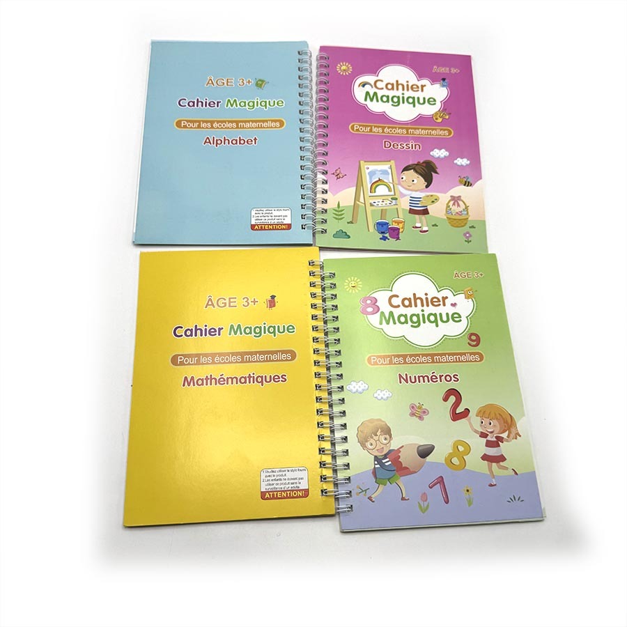 Impression de livres français à bas prix pour enfants, cahiers d'exercices éducatifs, coloriages personnalisés, cahier magique