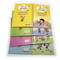 A5 Spiral Books Custom Printing Full Color Printed Practice Magic Copybook for Kids