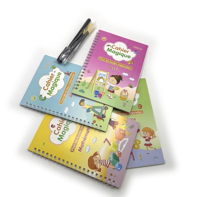 Impression de livres français à bas prix pour enfants, cahiers d'exercices éducatifs, coloriages personnalisés, cahier magique