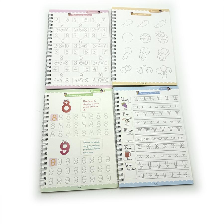 Wholesale Portuguese Books Printing Educational Learning Practice Books Magic Copybook for Children