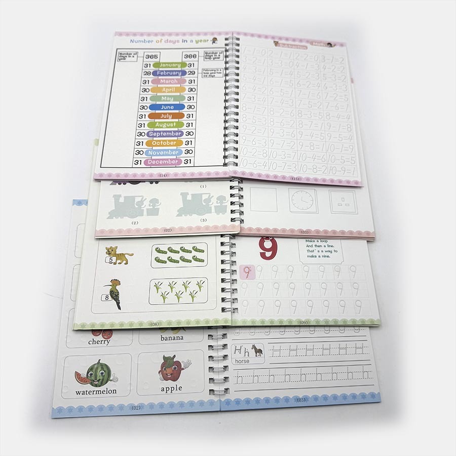 Impression de cahiers à spirale A5 à petit prix, cahiers d'exercices d'écriture personnalisés pour l'école, cahier magique éducatif