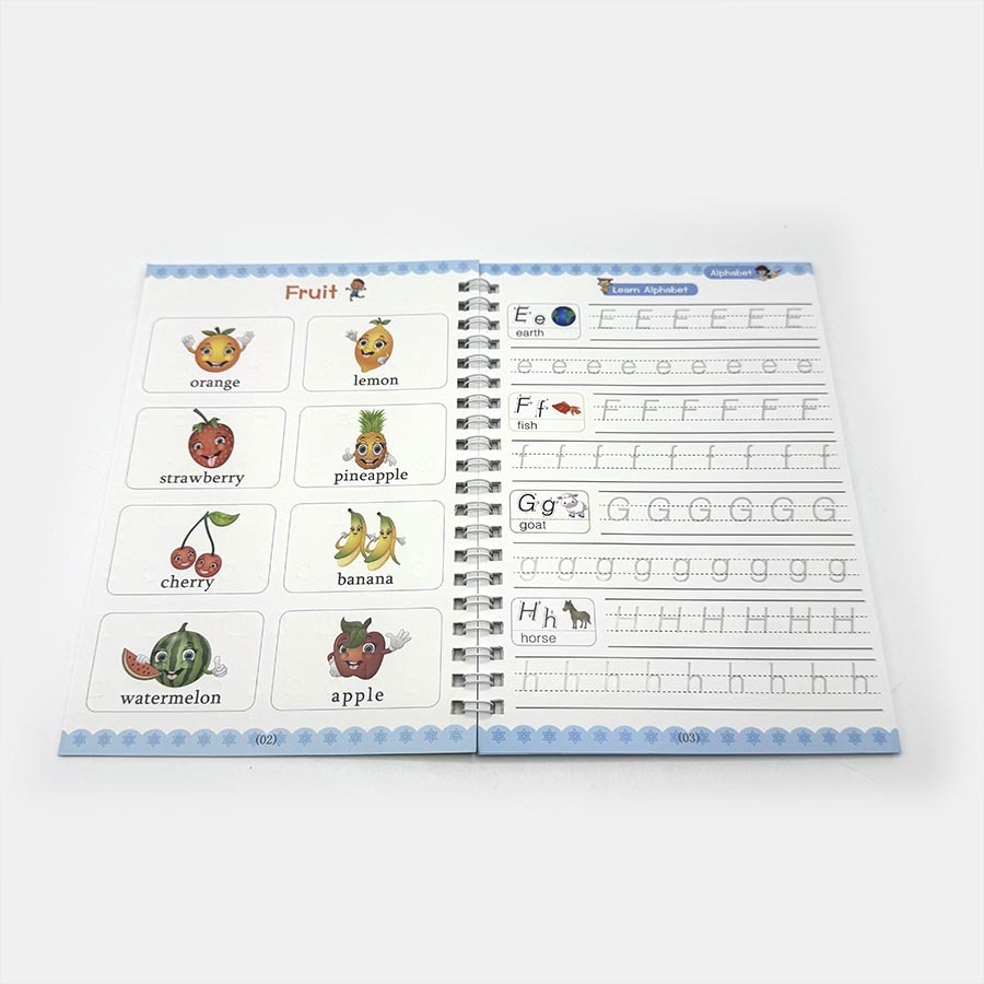 Impression de cahiers à spirale A5 à petit prix, cahiers d'exercices d'écriture personnalisés pour l'école, cahier magique éducatif