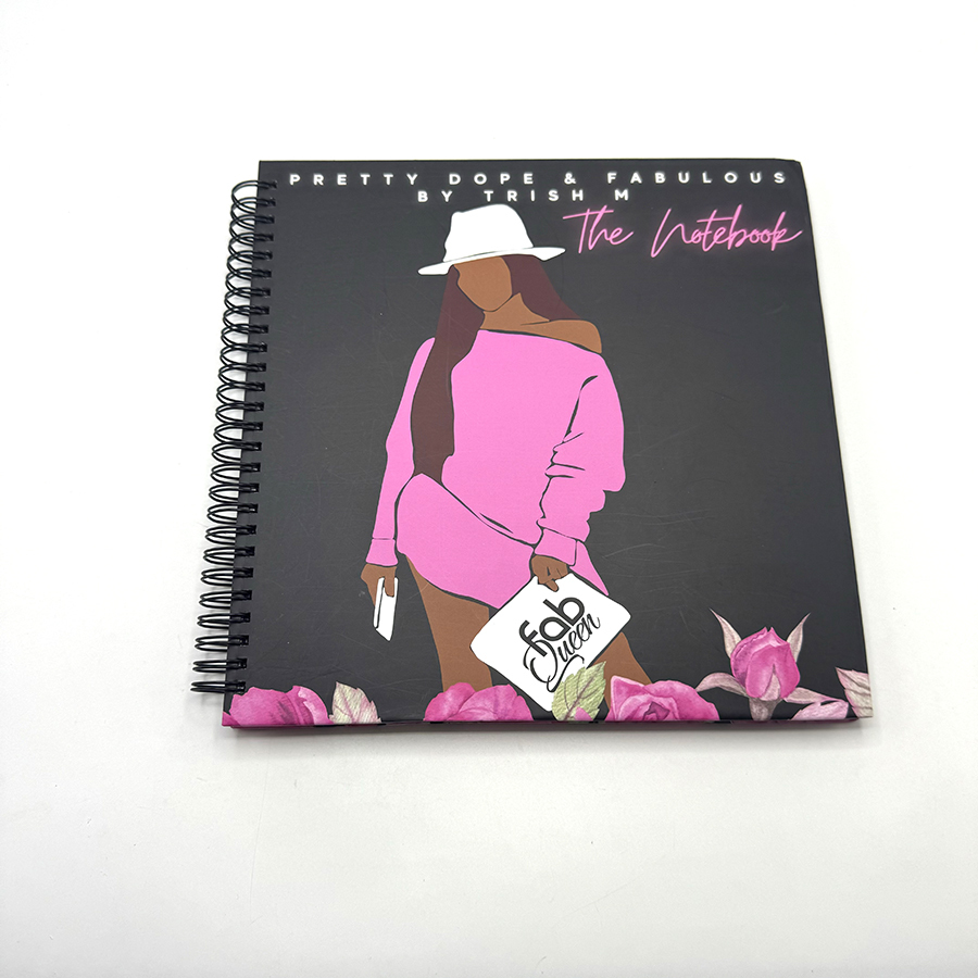 Carnets de notes imprimés de haute qualité, personnalisés en couleur, format A4, A5 et A6, à spirale