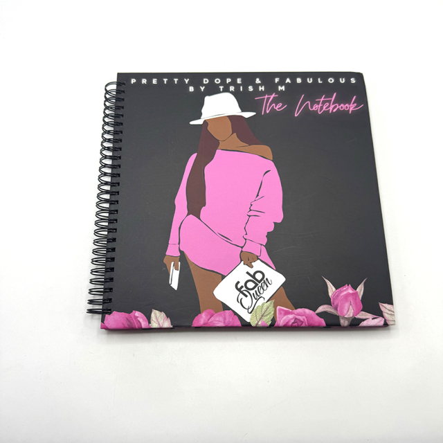Carnets de notes imprimés de haute qualité, personnalisés en couleur, format A4, A5 et A6, à spirale