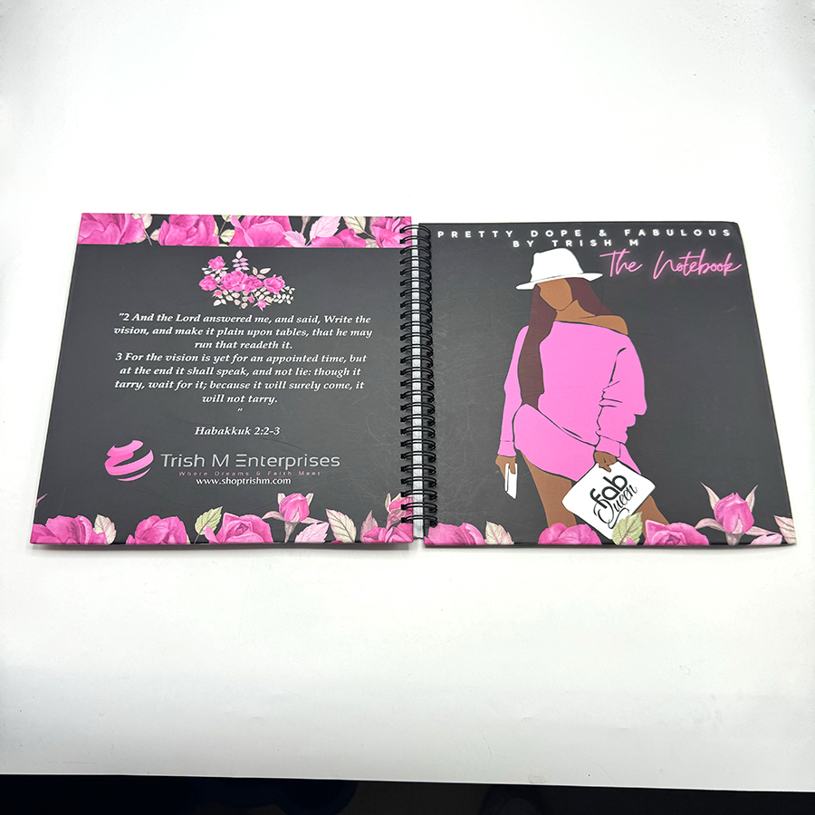 Carnets de notes imprimés de haute qualité, personnalisés en couleur, format A4, A5 et A6, à spirale