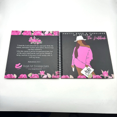 Carnets de notes imprimés de haute qualité, personnalisés en couleur, format A4, A5 et A6, à spirale