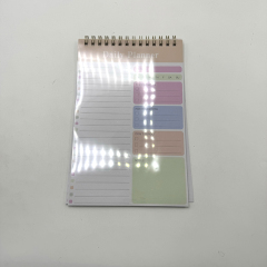 Custom Notebook Printing PVC Cover Spiral Binding Softcover Notepad Notebooks