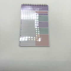 Custom Notebook Printing PVC Cover Spiral Binding Softcover Notepad Notebooks