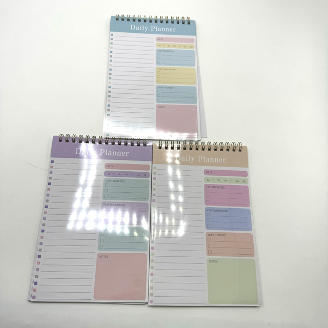 Custom Notebook Printing PVC Cover Spiral Binding Softcover Notepad Notebooks