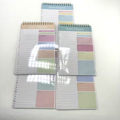 Custom Notebook Printing PVC Cover Spiral Binding Softcover Notepad Notebooks