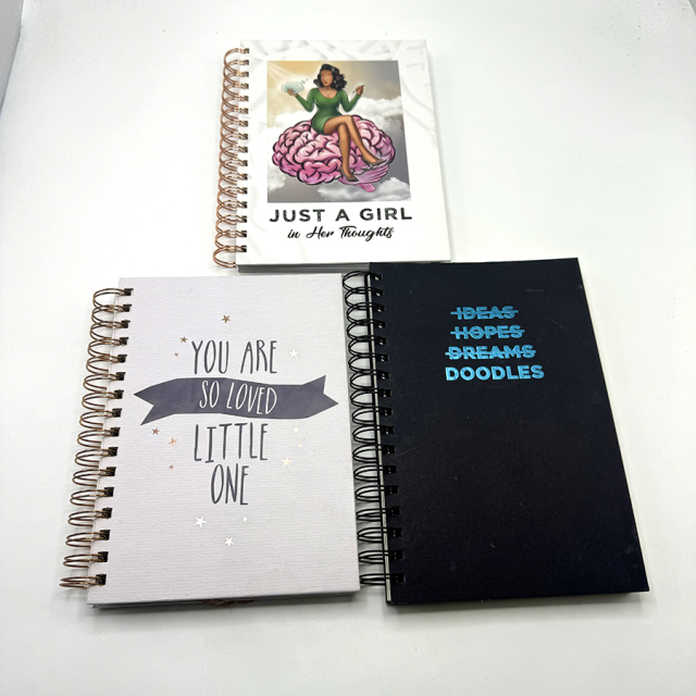 Carnet de notes, agenda, carnet à spirale A5, couverture rigide, impression personnalisée