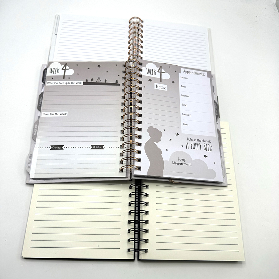 Carnet de notes, agenda, carnet à spirale A5, couverture rigide, impression personnalisée