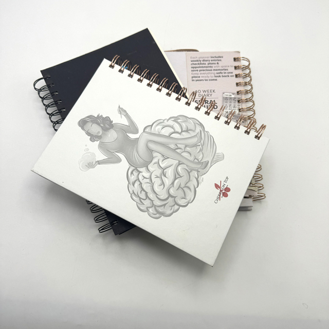 Carnet de notes, agenda, carnet à spirale A5, couverture rigide, impression personnalisée
