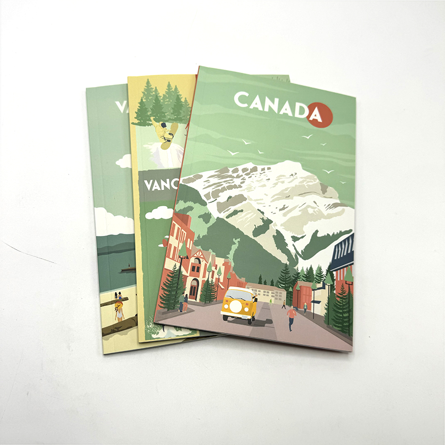 Carnets de notes professionnels personnalisés, impression, reliure parfaite, couverture souple