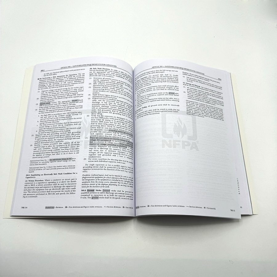 Cheap Printing Softcover Textbook Educational Learning Books Custom Paperback Perfect Binding Books
