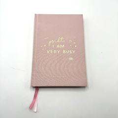Custom Notebook Printed Fabric Cover Hardback A5 Notebooks Printing Agenda Hardcover Notebook