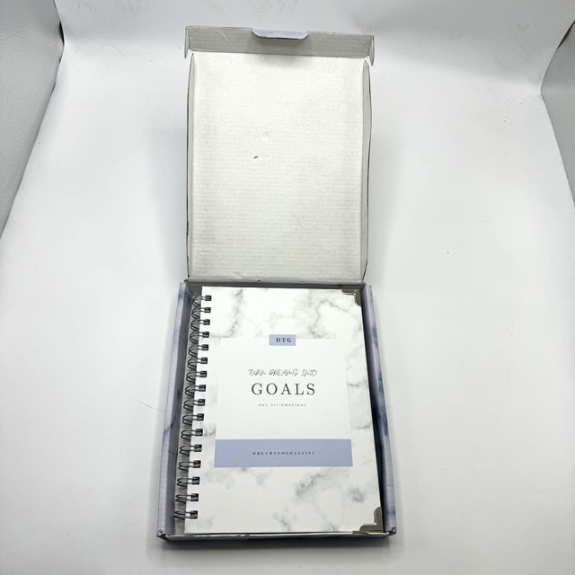 Carnet à spirale A5 professionnel, impression personnalisée, agenda, carnet à couverture rigide avec compartiments