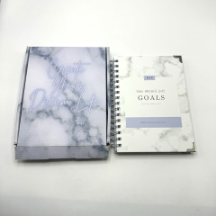 Carnet à spirale A5 professionnel, impression personnalisée, agenda, carnet à couverture rigide avec compartiments