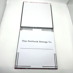 Carnet personnalisable A4, A5, B5, impression couleur, agenda à spirale