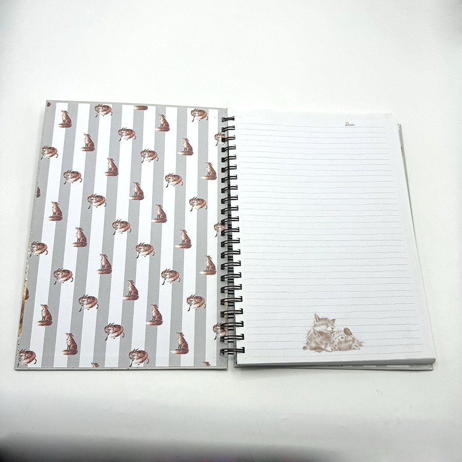 Spiral Binding A5 Notebooks Printing Custom Full Color Hardback Notebook