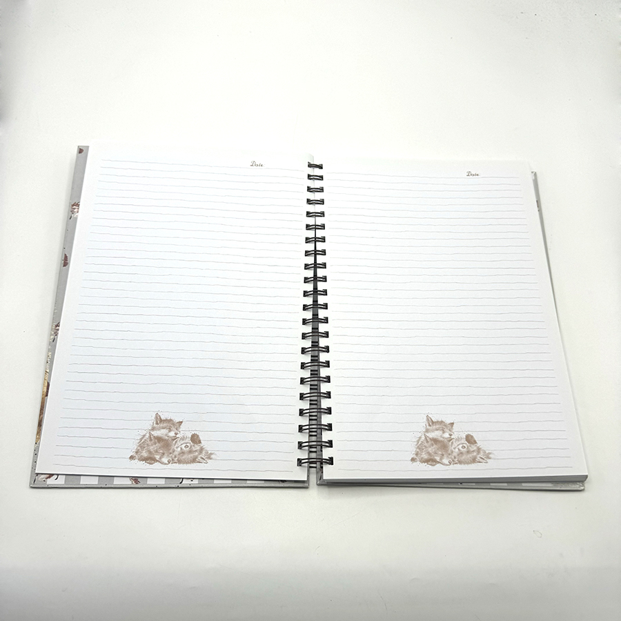 Spiral Binding A5 Notebooks Printing Custom Full Color Hardback Notebook