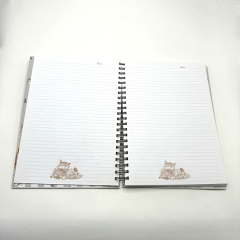 Spiral Binding A5 Notebooks Printing Custom Full Color Hardback Notebook