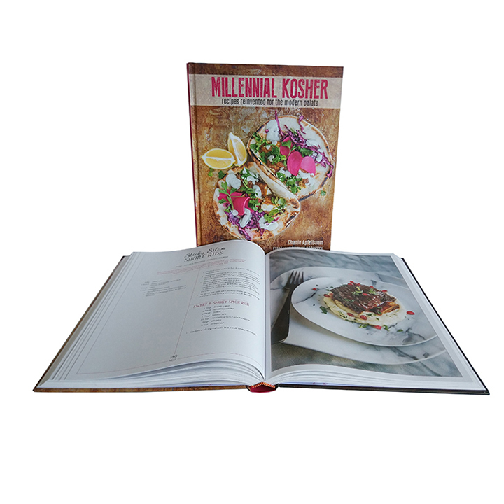Custom Cooking Books Printing Perfect Binding Business Photo Album Hardcover Book