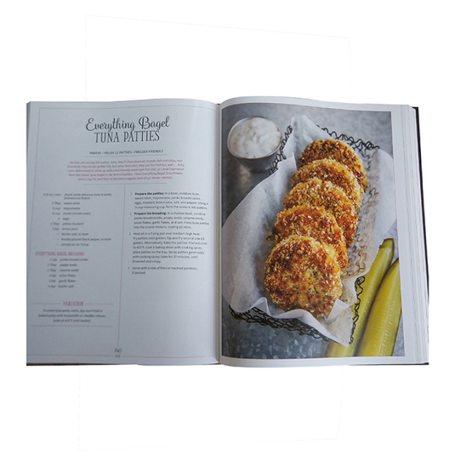 Custom Cooking Books Printing Perfect Binding Business Photo Album Hardcover Book