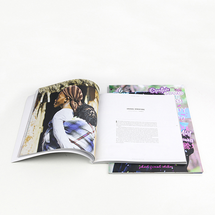 Custom Printing Brochure Booklet Full Color Paperback Business Softcover Book Printed
