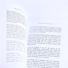 Cheap Printed Business Novel Books Custom Full Color Coat Paper Softcover Book