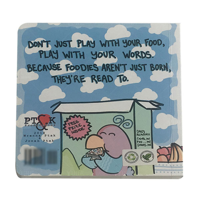 Custom Printed on Demand Children Books Kid Educational Story Board Book