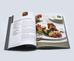 Custom Cooking Book Printing Perfect Binding Printed Coloring Softcover Book