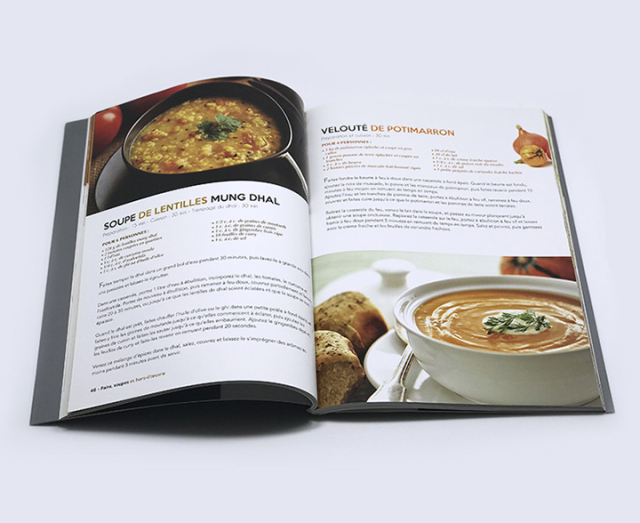 Custom Cooking Book Printing Perfect Binding Printed Coloring Softcover Book