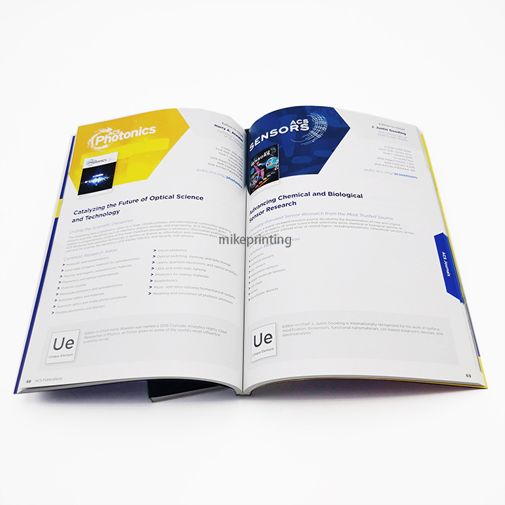Custom Softcover Book Printing Magazine Brochure Booklet Printed