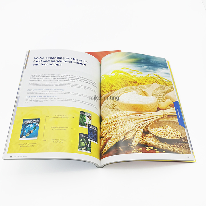 Custom Softcover Book Printing Magazine Brochure Booklet Printed