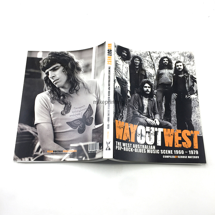 Printed Softcover Novel Books Custom Full Color Perfect Binding Paperback Books