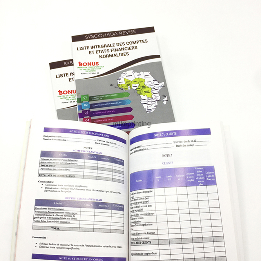 Softcover Textbook Printing Custom Mini Pocket Paperback Books