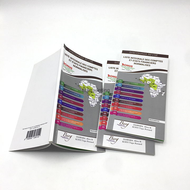 Softcover Textbook Printing Custom Mini Pocket Paperback Books