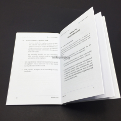 Impression de brochures d'entreprise au format broché, livre personnalisé de haute qualité à couverture souple
