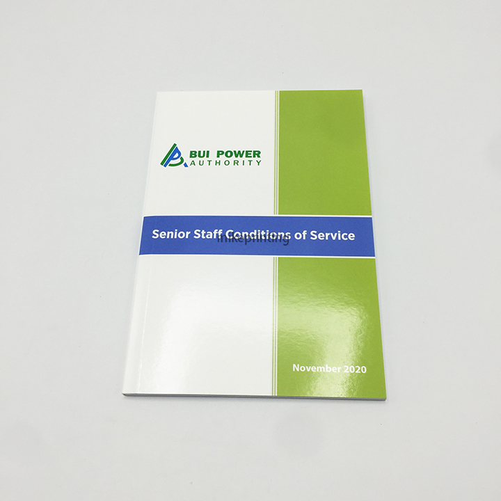 Impression de brochures d'entreprise au format broché, livre personnalisé de haute qualité à couverture souple