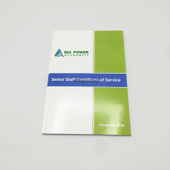 Impression de brochures d'entreprise au format broché, livre personnalisé de haute qualité à couverture souple