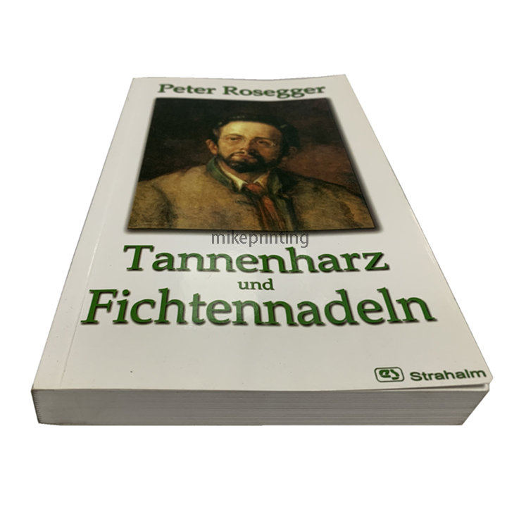 Softcover Novel Books Printing Custom Perfect Binding Business Paperback Book