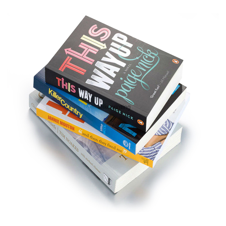 Perfect Binding Softcover Book Printing Custom Full Color Paperback Book