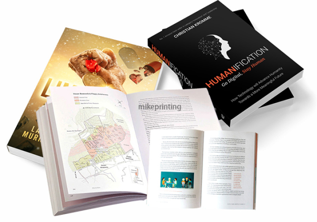 Perfect Binding Softcover Book Printing Custom Full Color Paperback Book