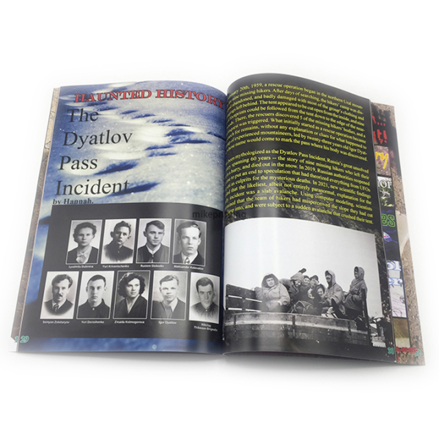 Fashion Magazine Printing Custom Full Color Brochure Booklet