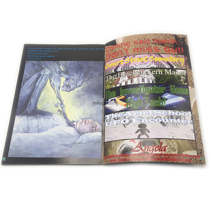 Fashion Magazine Printing Custom Full Color Brochure Booklet