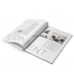 Magazine de mode, beauté et vêtements, impression personnalisée, catalogue, brochure